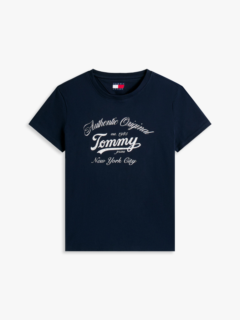 Blue Regular Essential Logo Tee Extended  Women