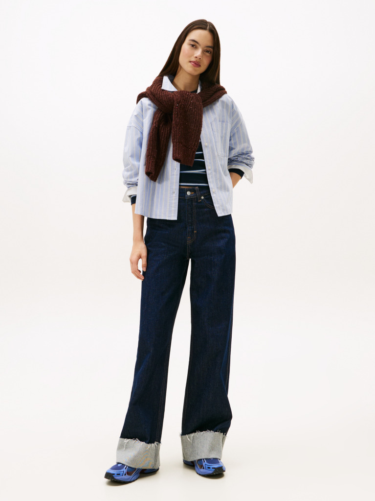 Multi Crop Oxford Shirt  Women