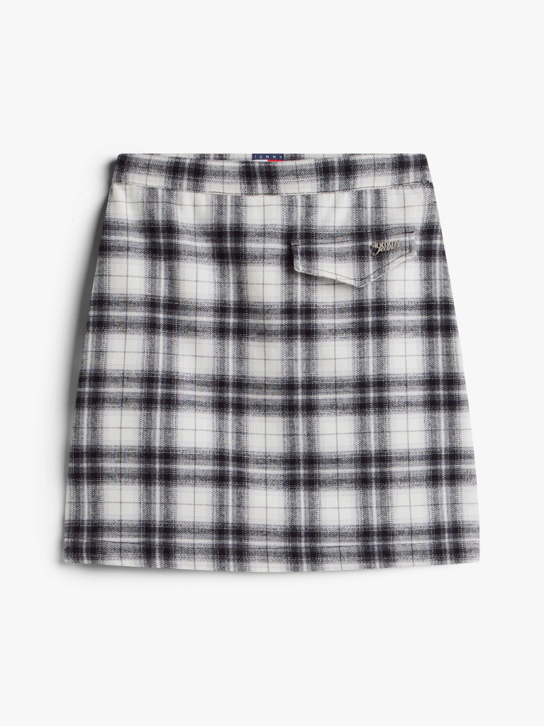 Beige High Rise A-Line Flannel Mini Skirt  Women