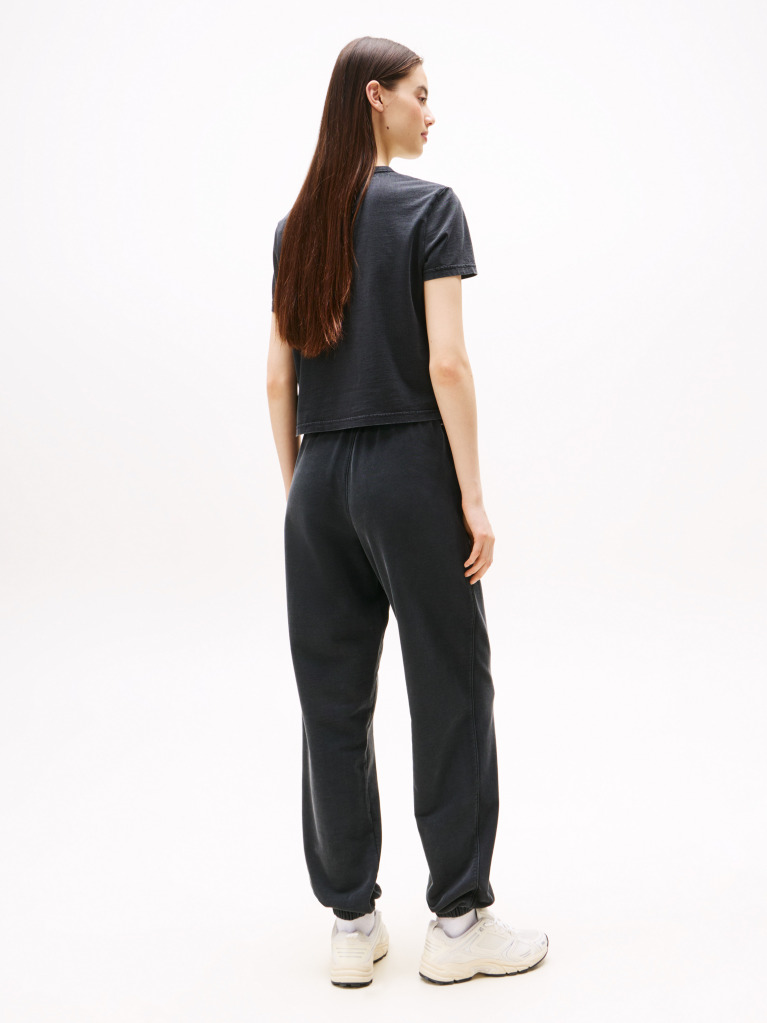 Black Regular Crest Flag Tee  Women