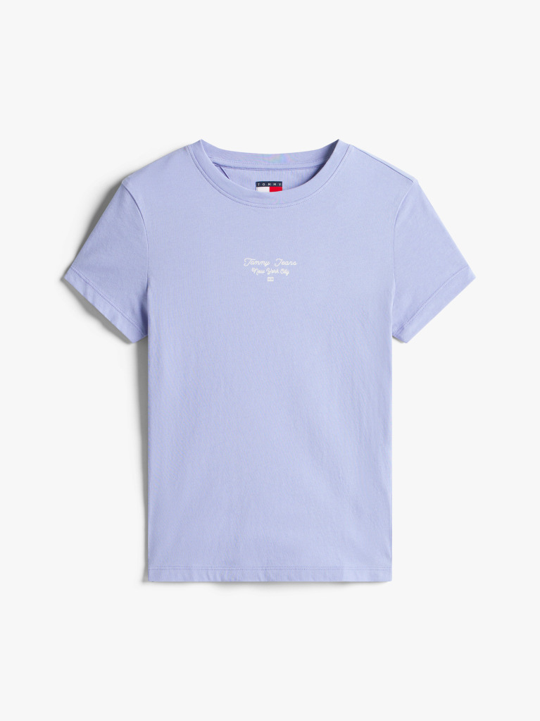 Blue Logo Jersey Slim T-Shirt  Women