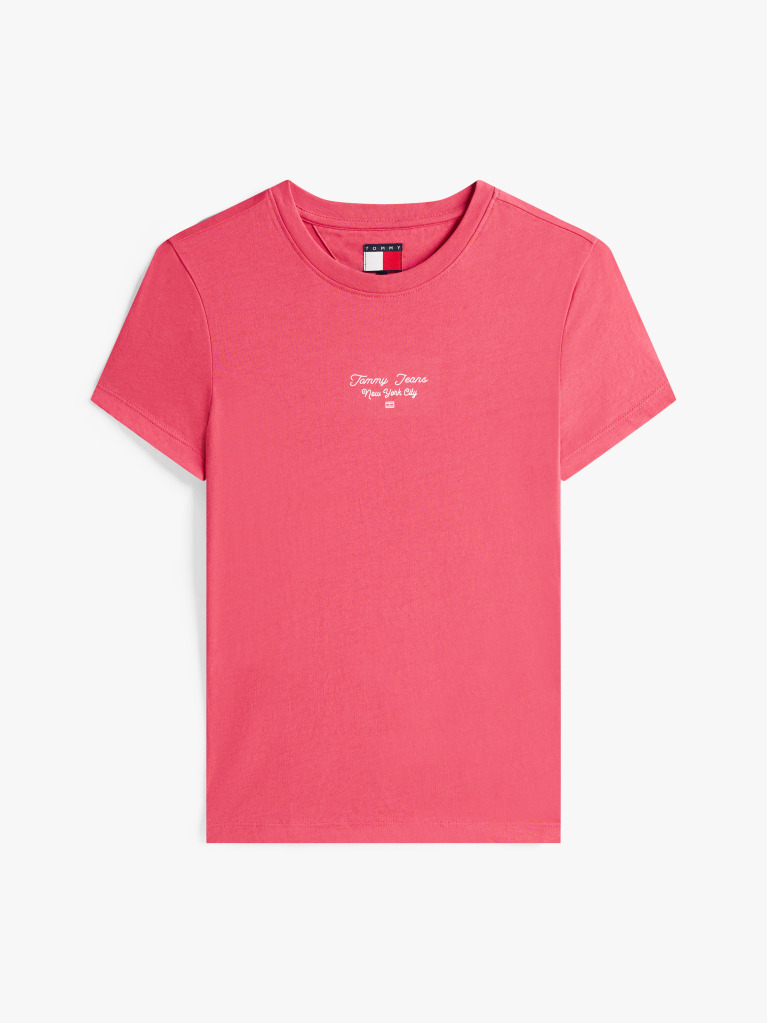 Pink Logo Jersey Slim T-Shirt  Women