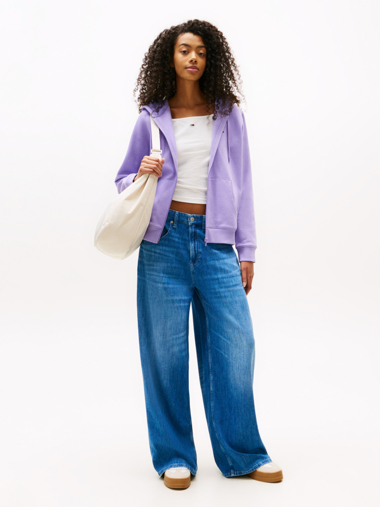Denim Charlie Mid Rise Loose Wide Leg Jeans  Women