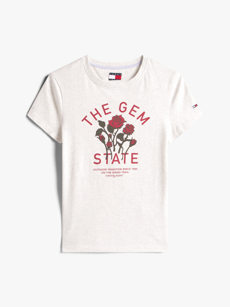 Grey Graphic Slim T-Shirt  Women