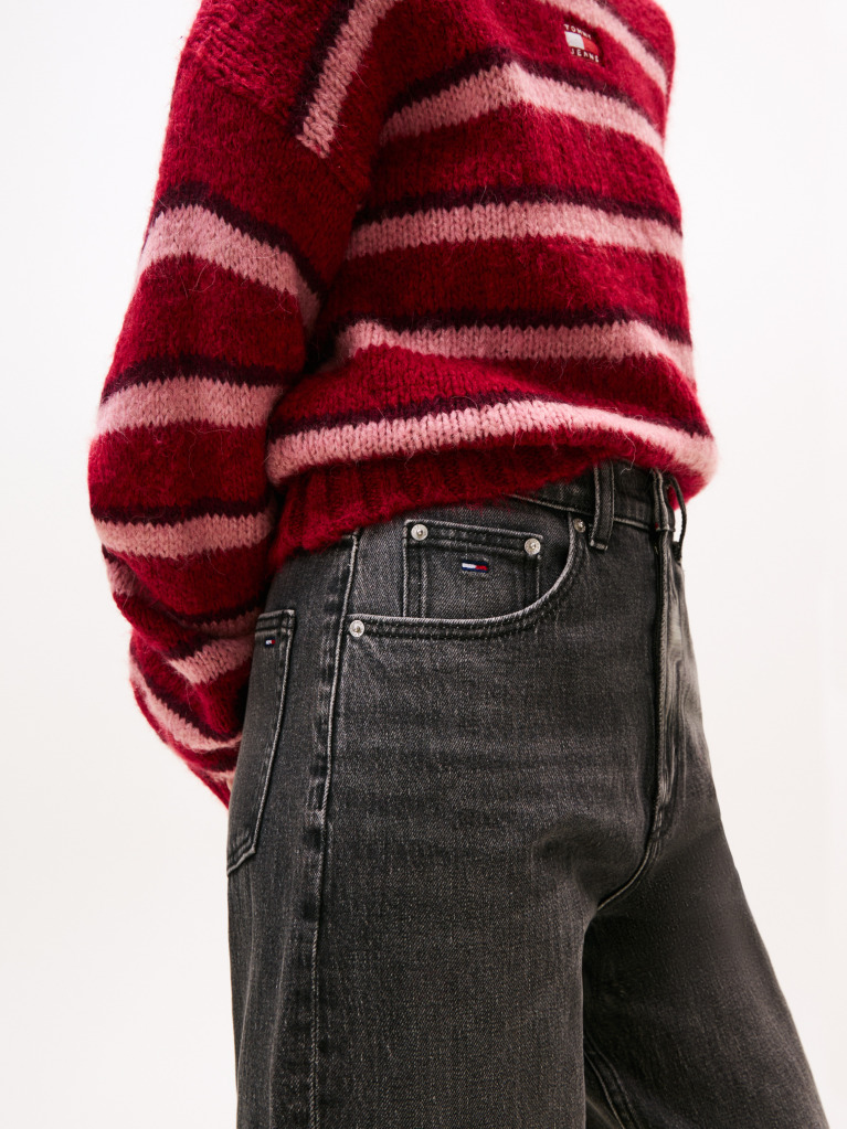 Denim Ultra High Rise Tapered Mom Jeans  Women