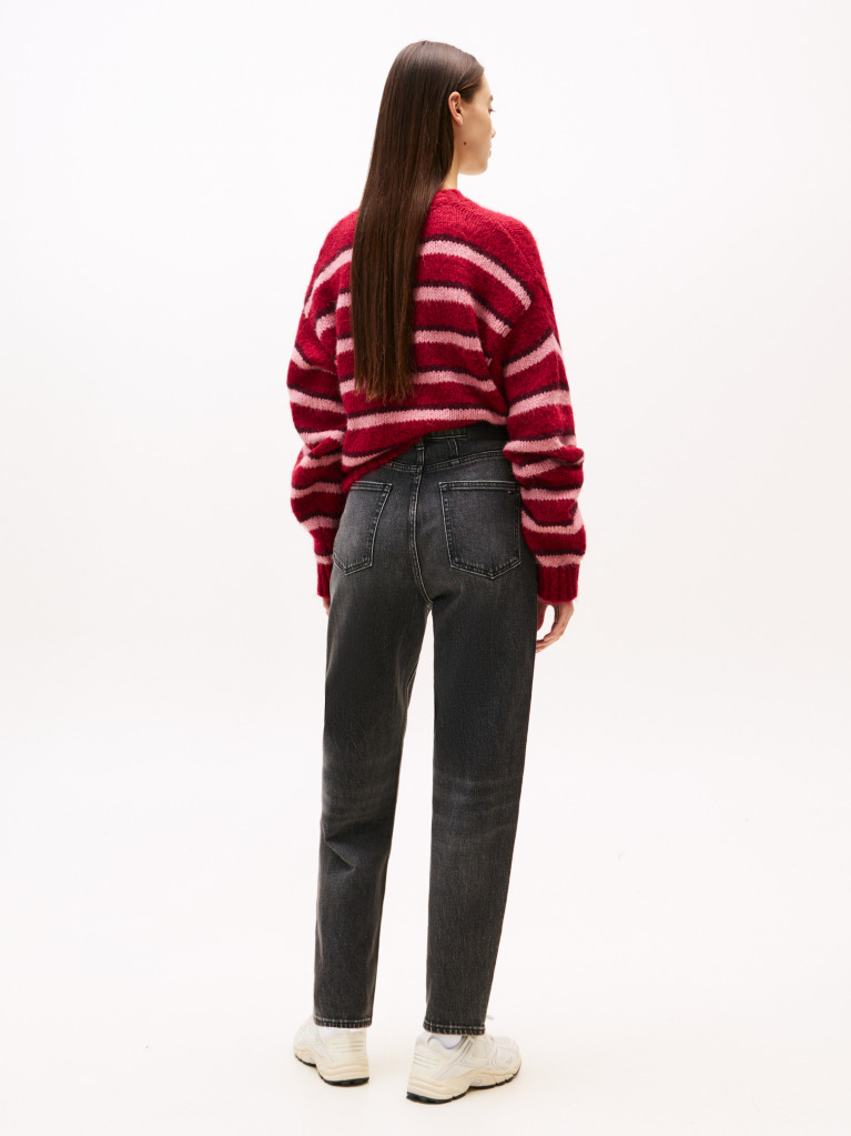 Denim Ultra High Rise Tapered Mom Jeans  Women