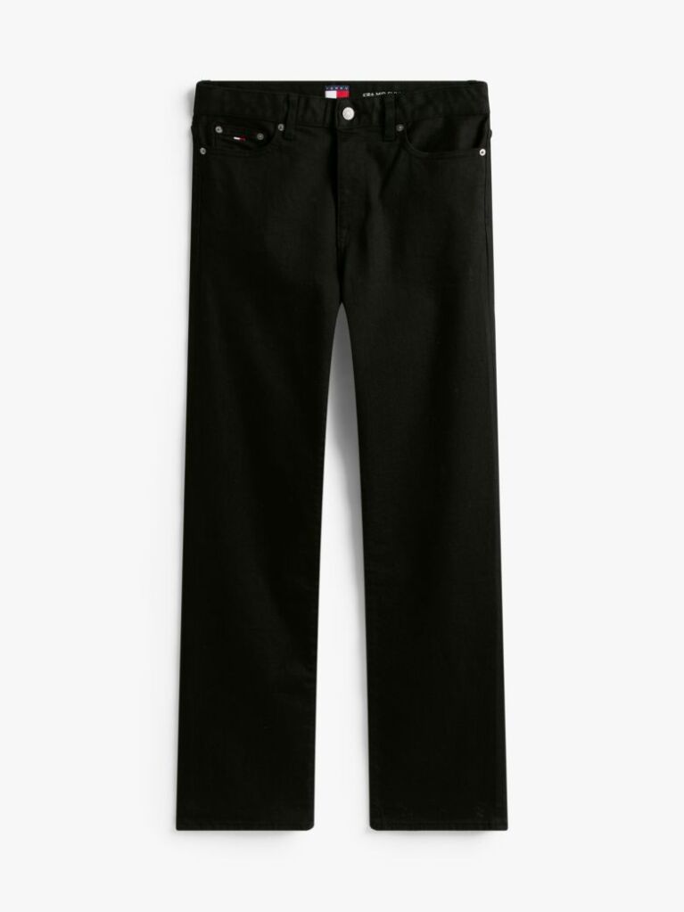 Denim Black Mid Rise Slim Straight Leg Jeans  Women
