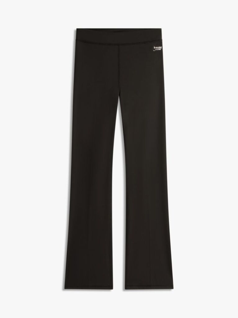 Black Logo Slim Kick Flare Leggings  Women