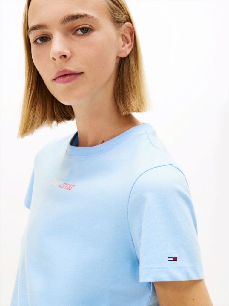 Blue Logo Crew Neck T-Shirt  Women