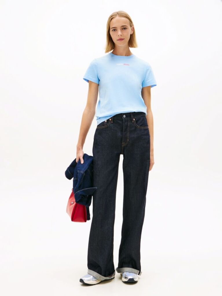Blue Logo Crew Neck T-Shirt  Women