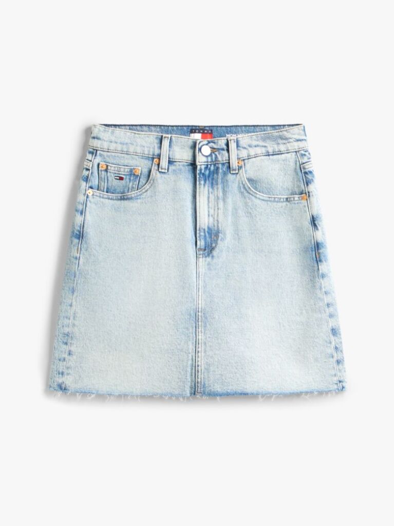 Denim Ultra High Mom Denim Mini Skirt  Women