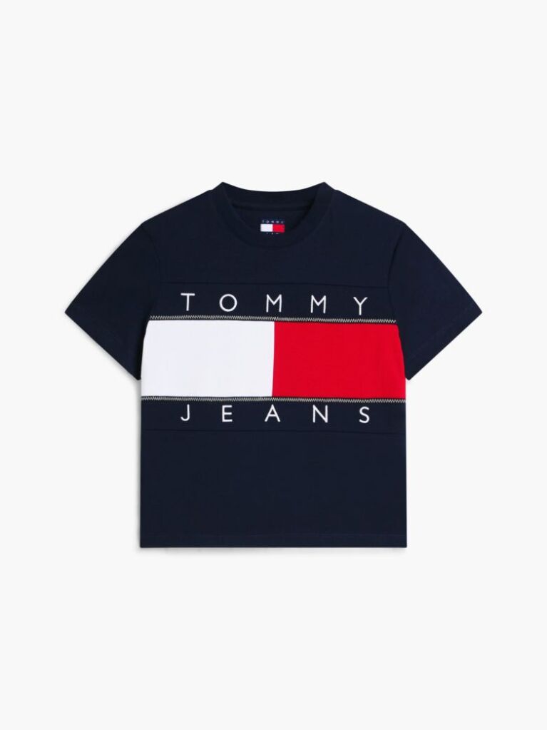 Blue Tommy Flag T-Shirt  Women