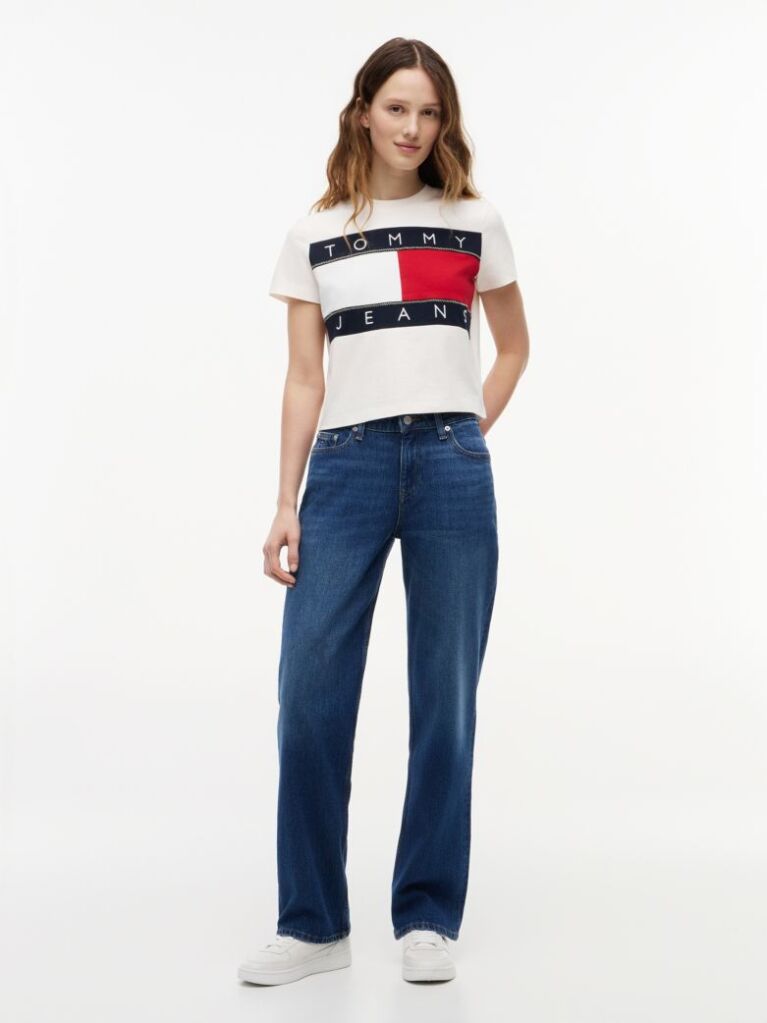 White Tommy Flag T-Shirt  Women