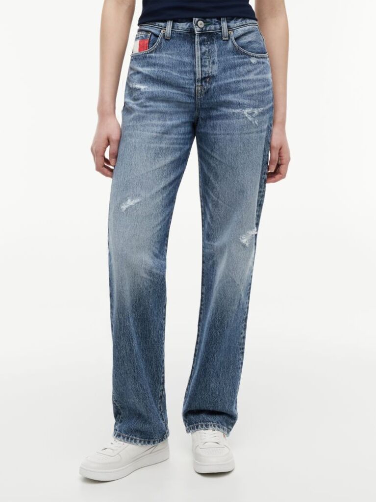 Denim Vintage Mid Rise Slim Straight Jeans  Women