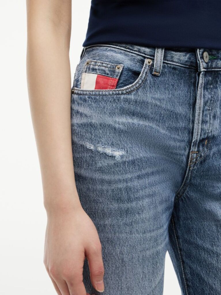 Denim Vintage Mid Rise Slim Straight Jeans  Women