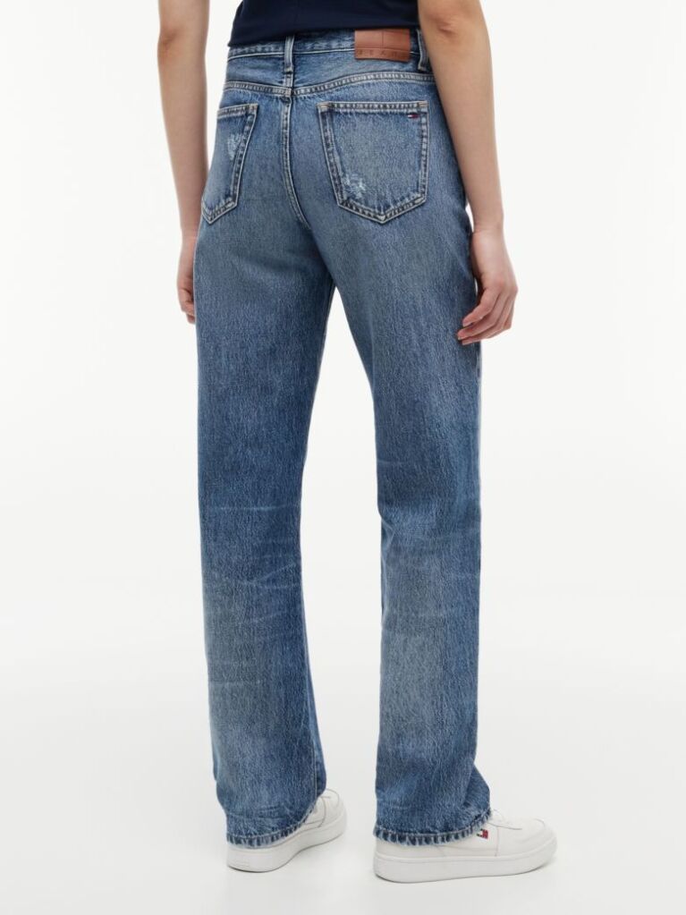 Denim Vintage Mid Rise Slim Straight Jeans  Women