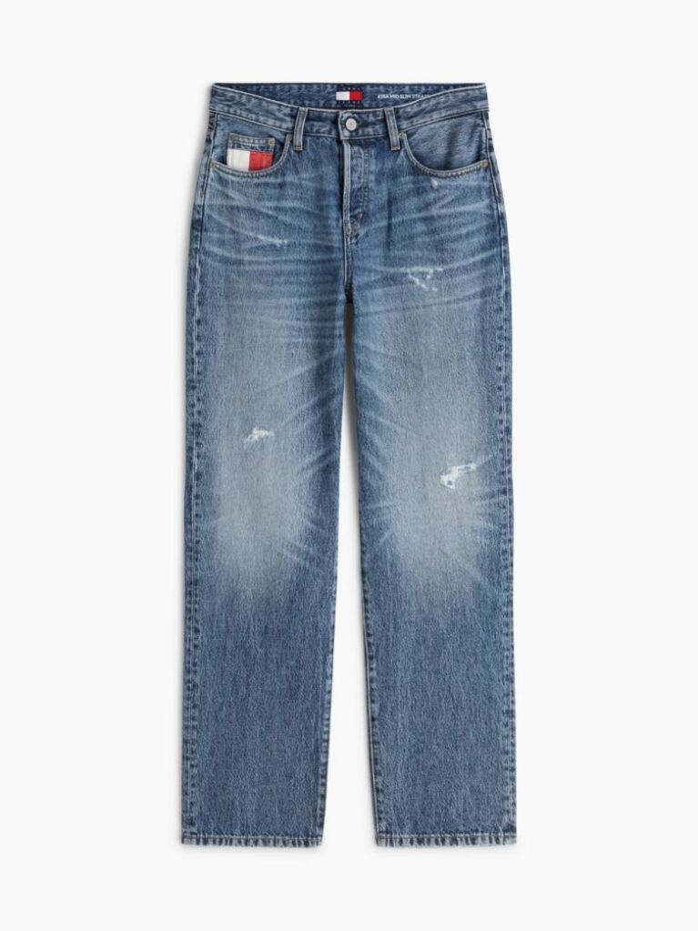 Denim Vintage Mid Rise Slim Straight Jeans  Women