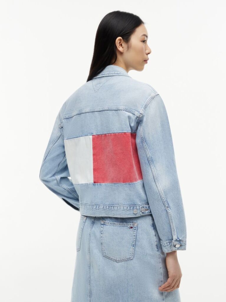 Denim Vintage Relaxed Denim Trucker Jacket  Women