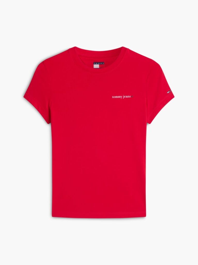 Red Logo Slim Jersey T-Shirt  Women
