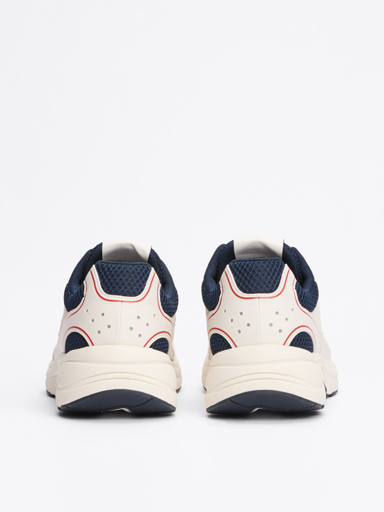 Multi Colour-Blocked Mixed Texture Trainers  Men