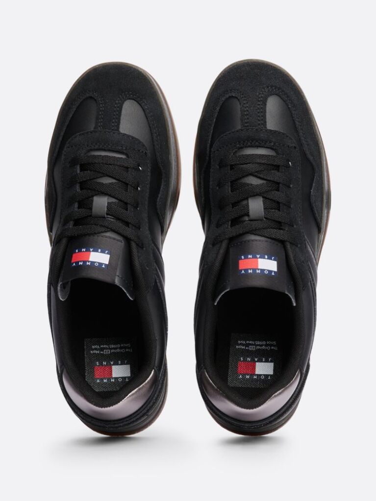 Black The Greenwich Leather Logo Trainers  Women