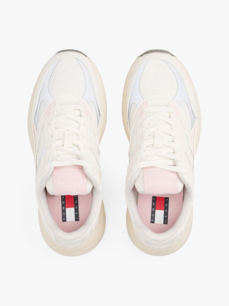 Pink Archive Mixed Texture Chunky Trainers  Women