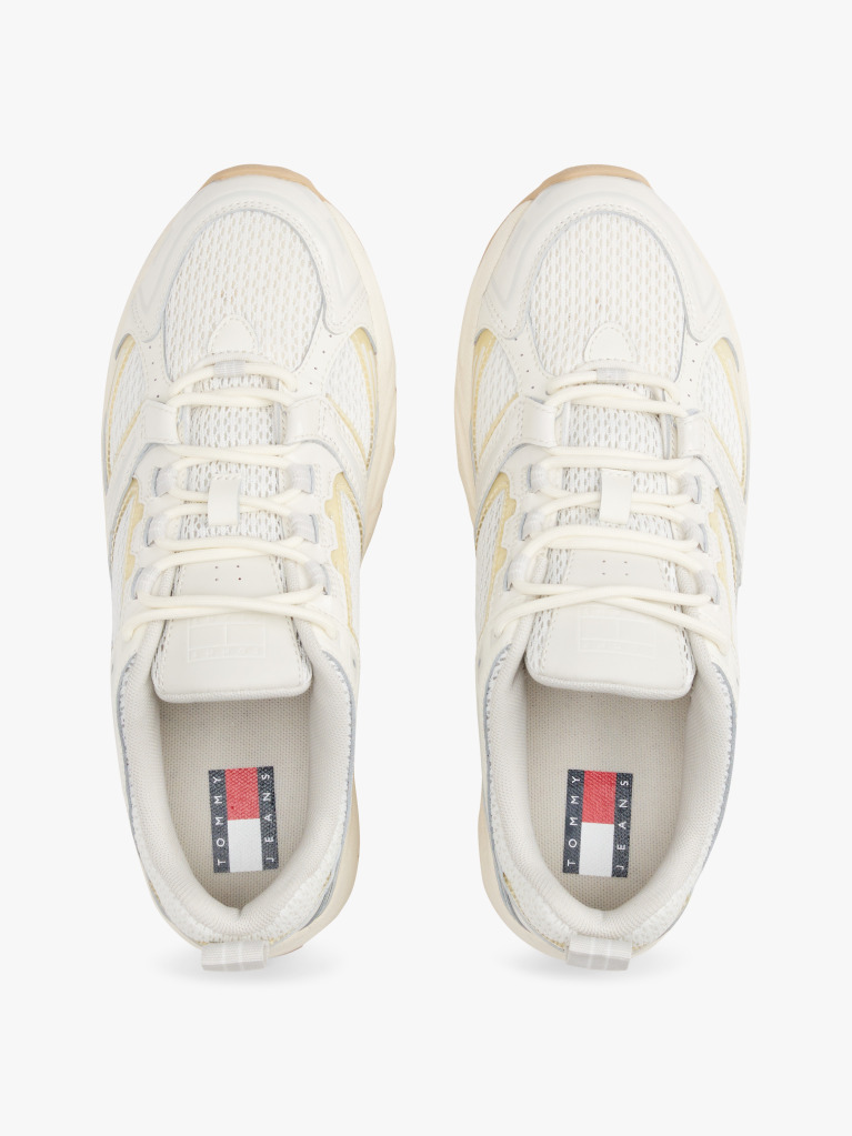 Beige Mesh Cleat Archive Runner Trainers  Women