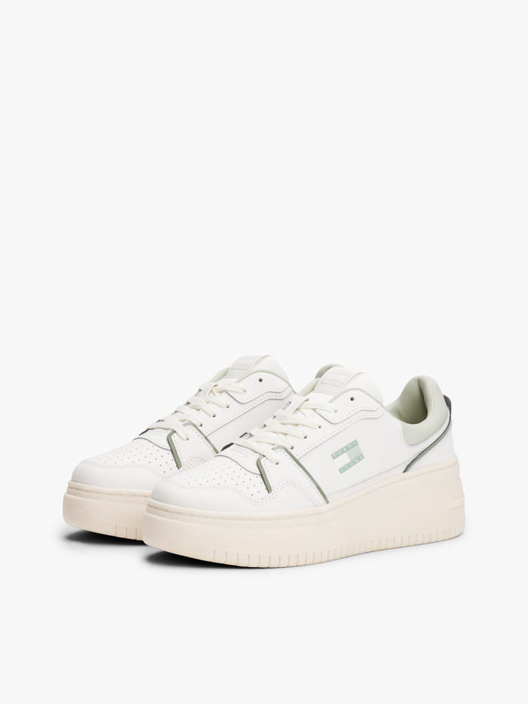 Multi Fine Cleat Platform Retro Basketball Trainers  Women