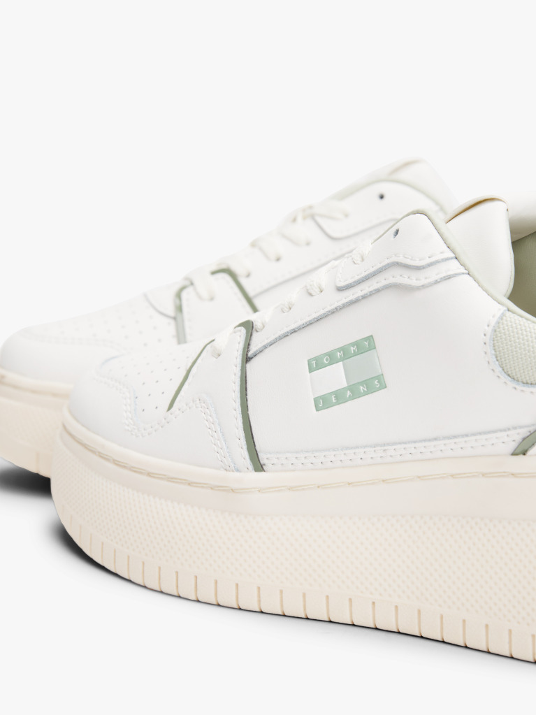 Multi Fine Cleat Platform Retro Basketball Trainers  Women