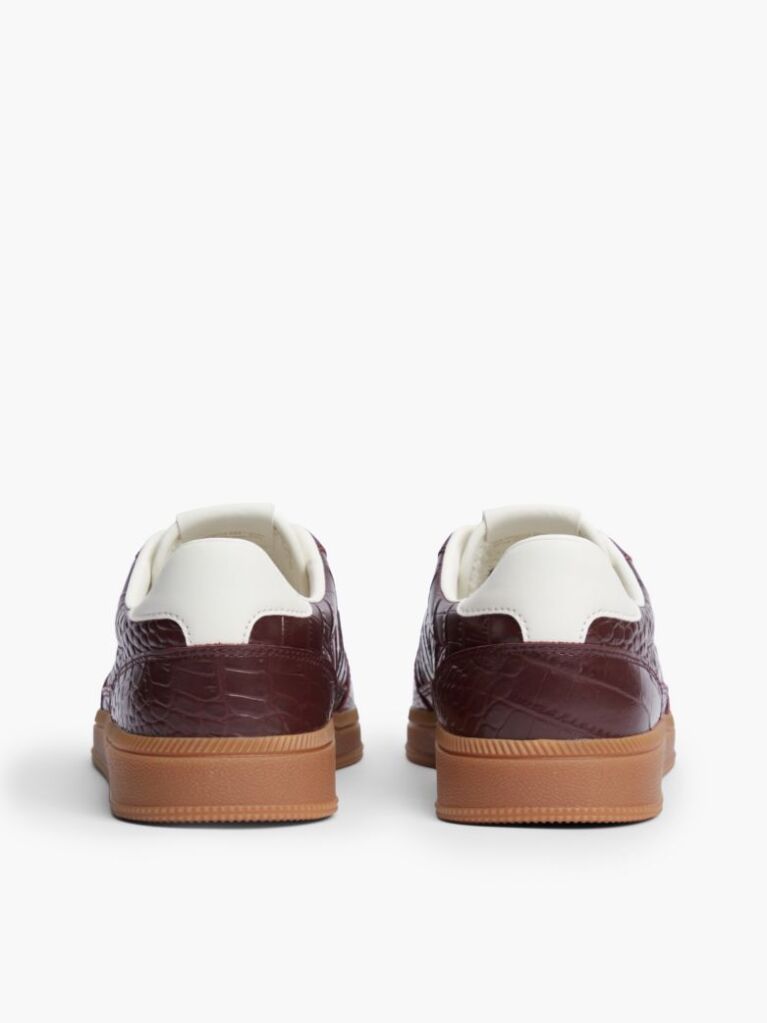 Red The Greenwich Croco-Print Leather Sneakers  Women