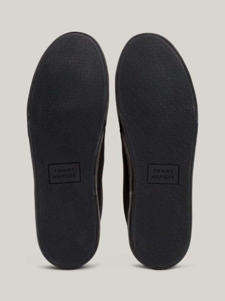 Black Essential Canvas Lace-Up Trainers  Men