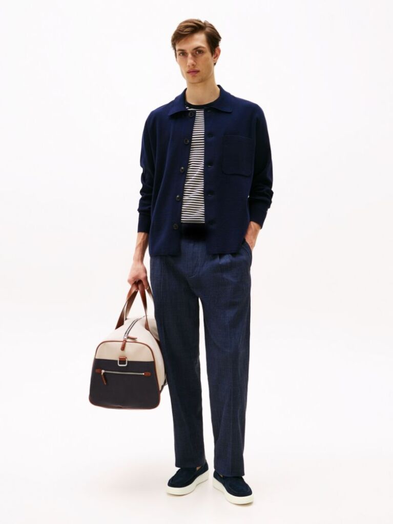Blue Signature Slip-On Suede Loafers  Men