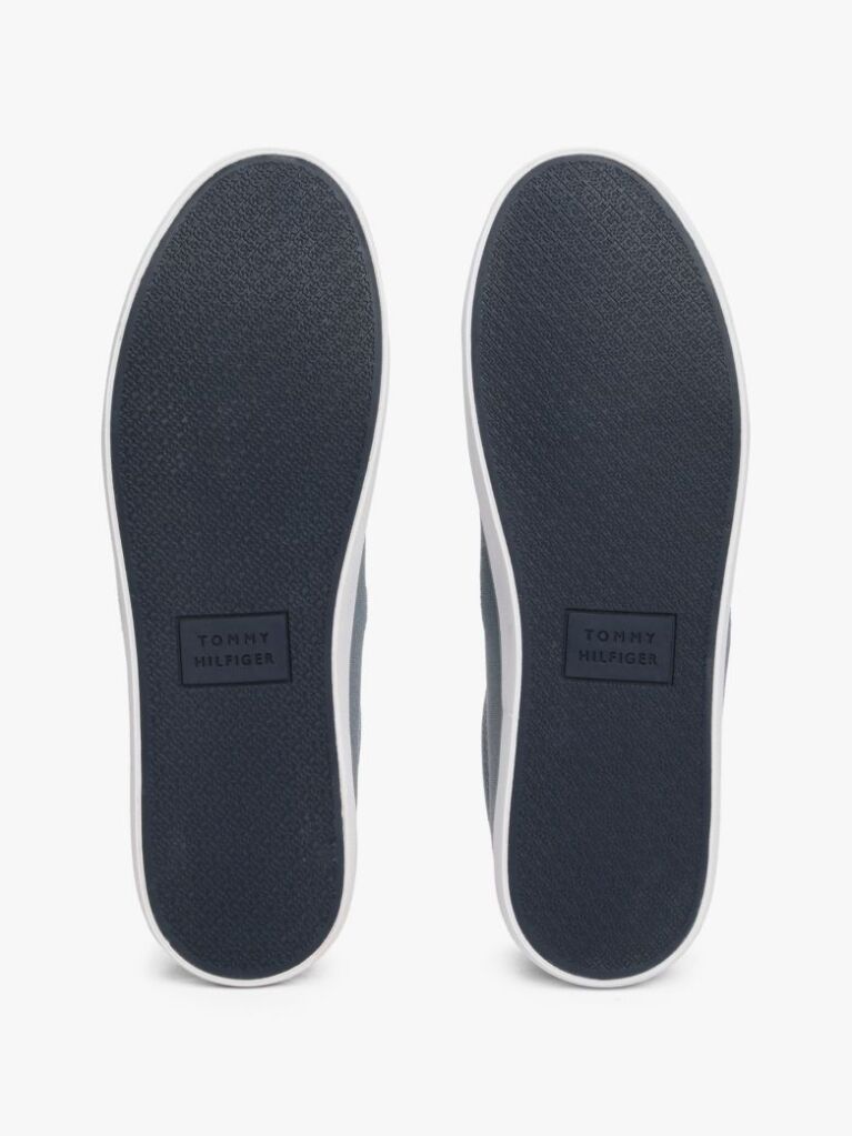 Grey Logo Patch Trainers  Men