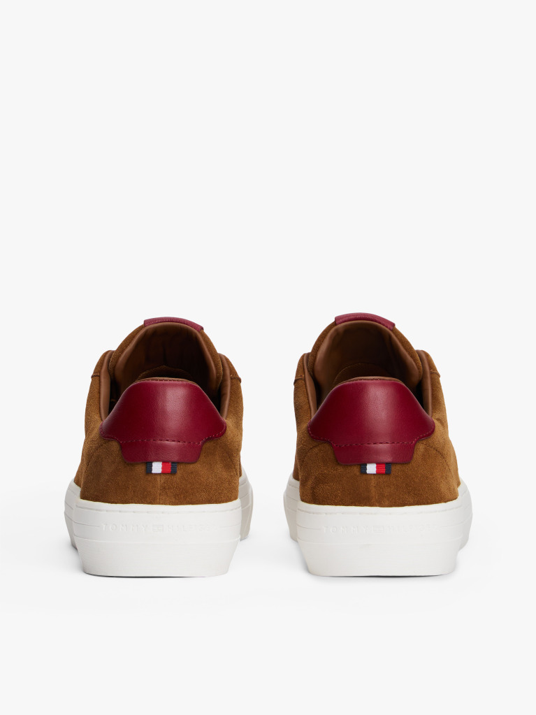 Brown Suede Cupsole Trainers  Men
