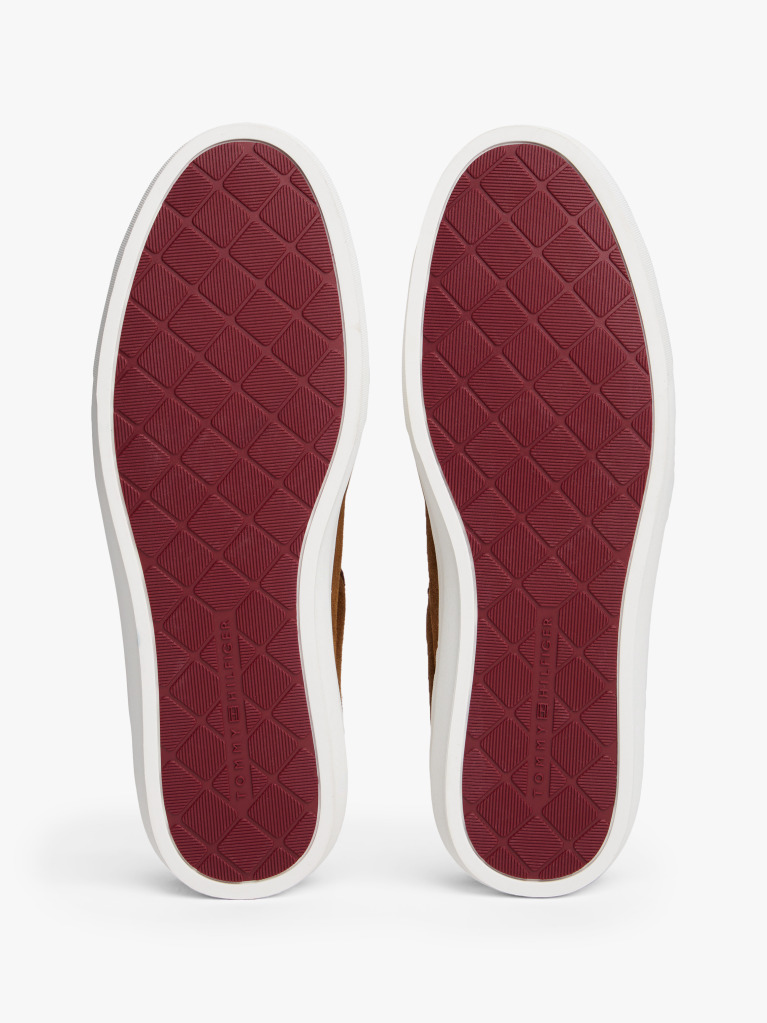 Brown Suede Cupsole Trainers  Men