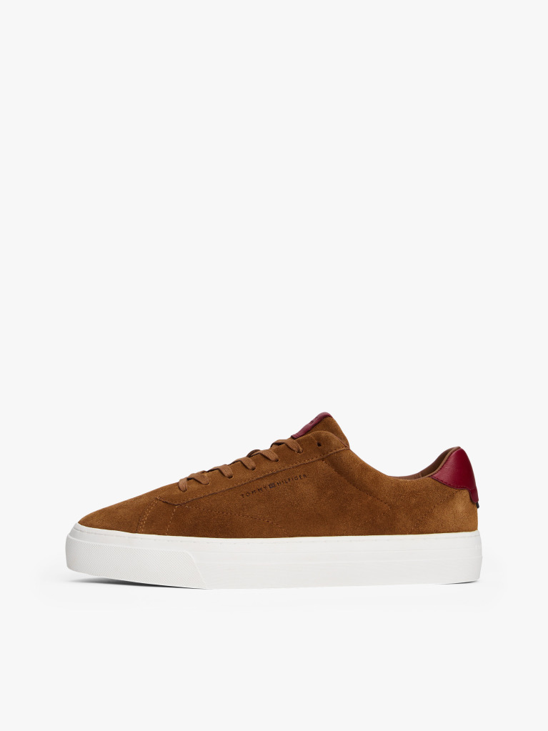 Brown Suede Cupsole Trainers  Men
