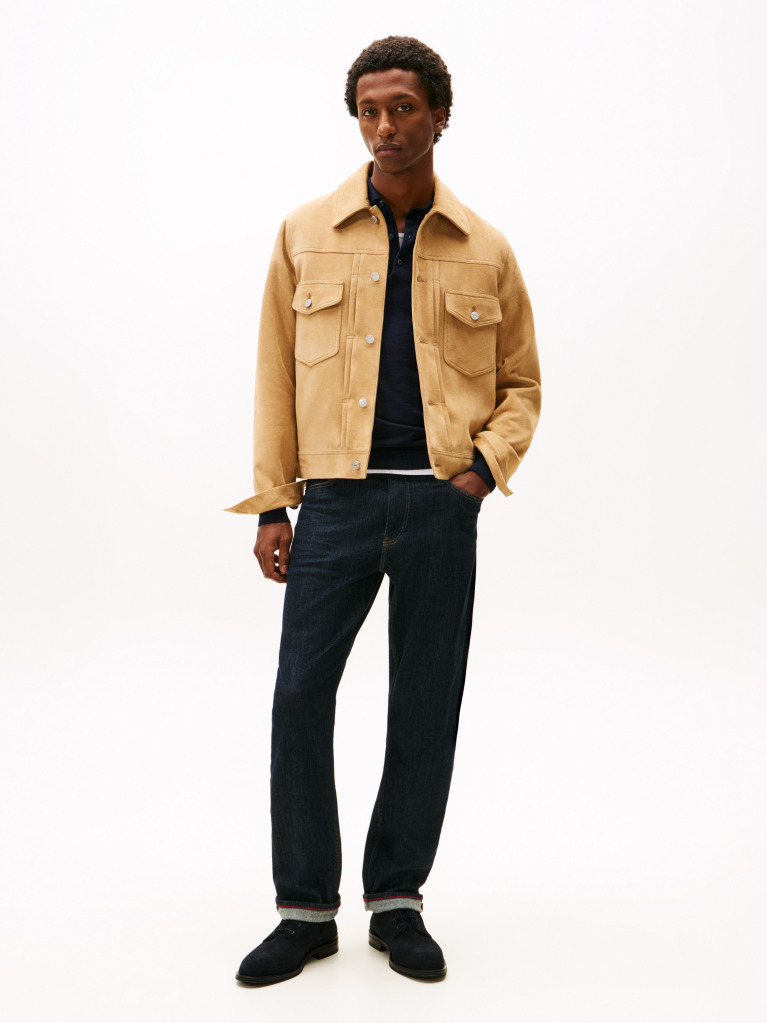 Blue Suede Lace-Up Boots  Men