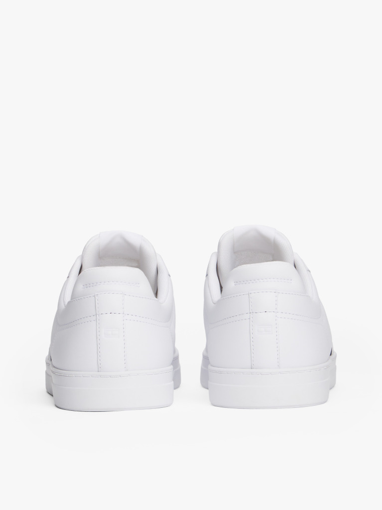 White Icon Signature Tape Court Trainers  Men