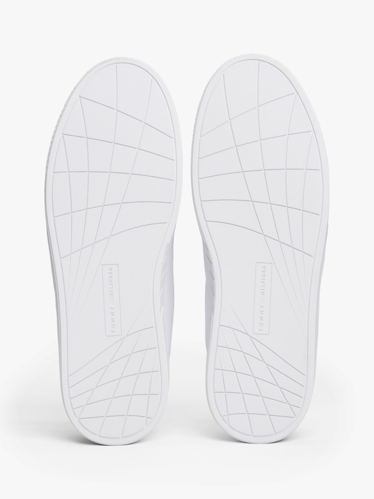 White Icon Signature Tape Court Trainers  Men