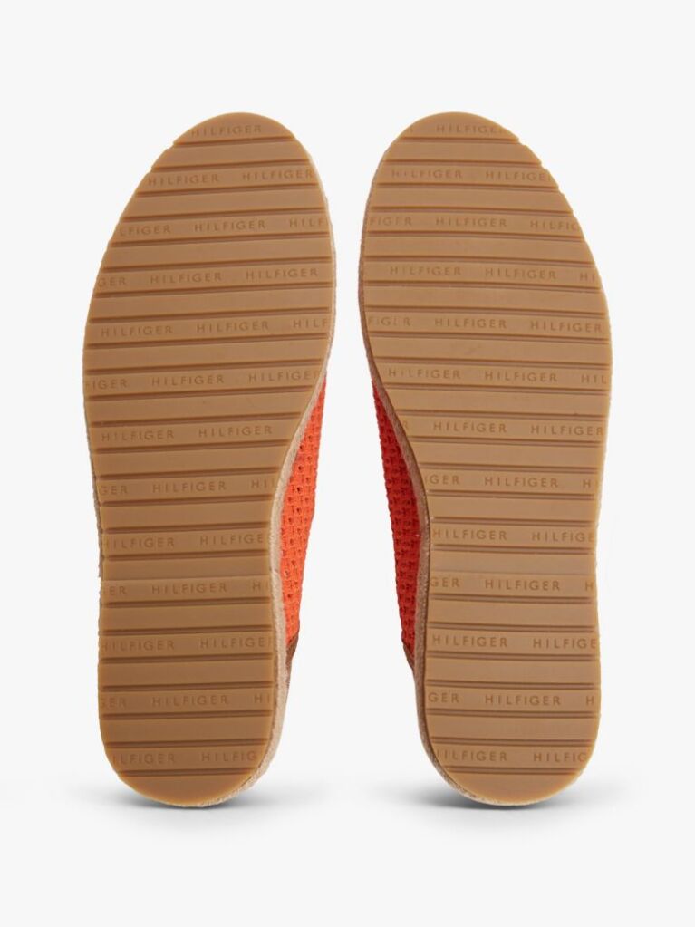 Orange Knit Flexible Espadrilles  Men