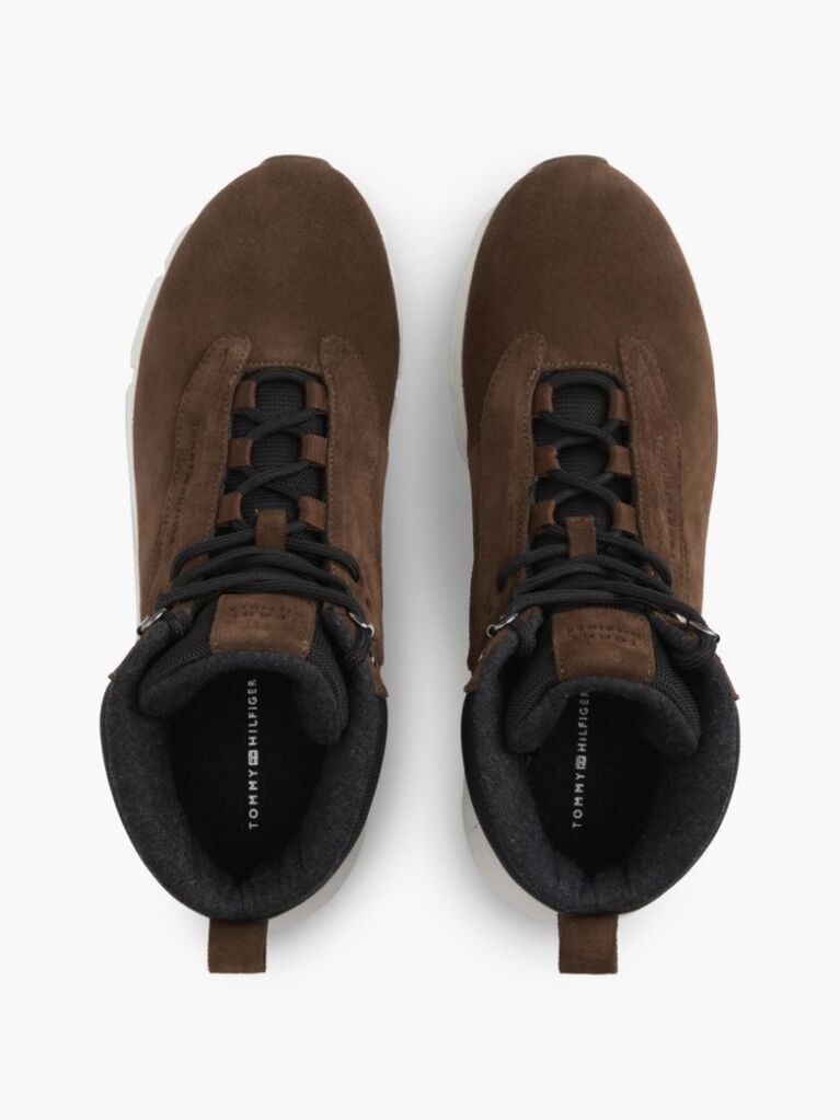 Brown Suede Warm Lining Hybrid Chukka Boots  Men