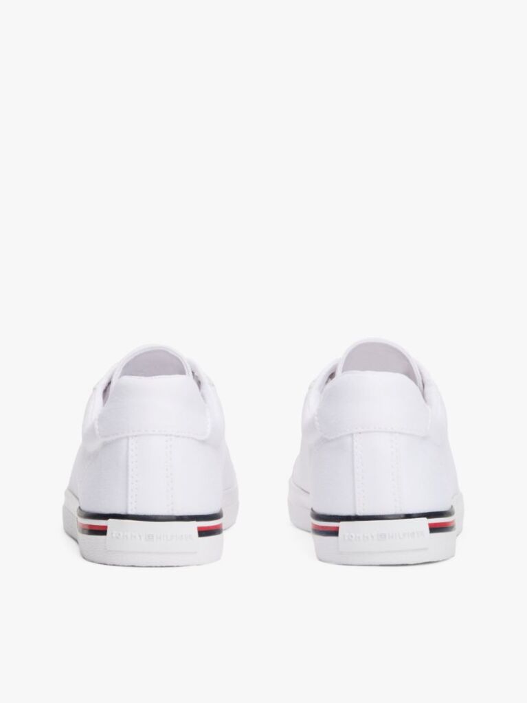 White Embossed Logo Signature Trainers  Women