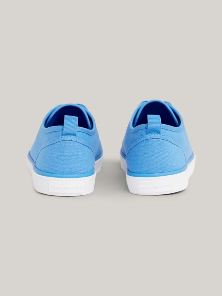 Blue Enamel Flag Canvas Trainers  Women