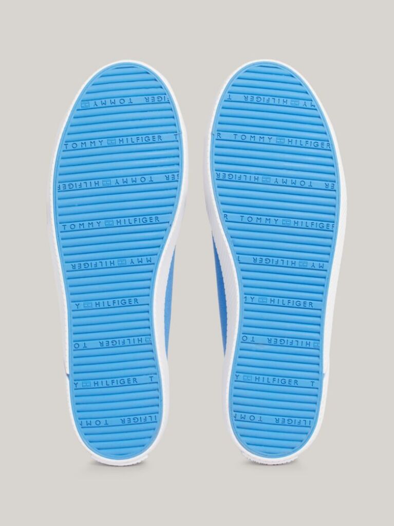 Blue Enamel Flag Canvas Trainers  Women