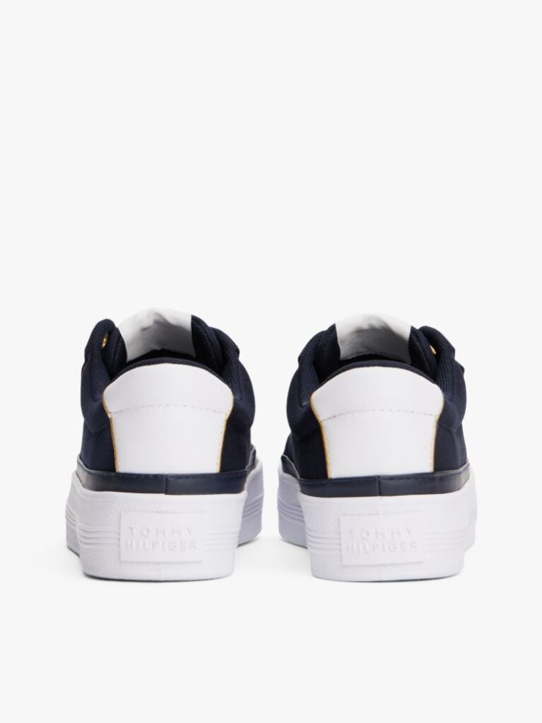 Blue Contrast Trim Trainers  Women