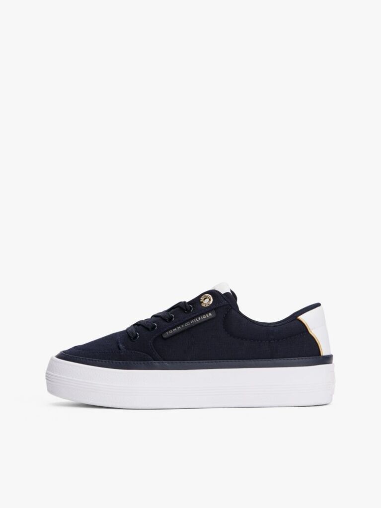 Blue Contrast Trim Trainers  Women
