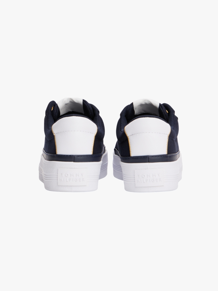 Blue Contrast Trim Trainers  Women