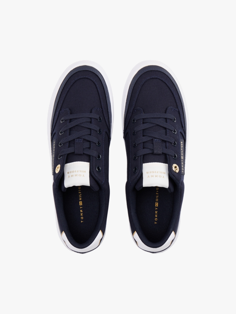 Blue Contrast Trim Trainers  Women