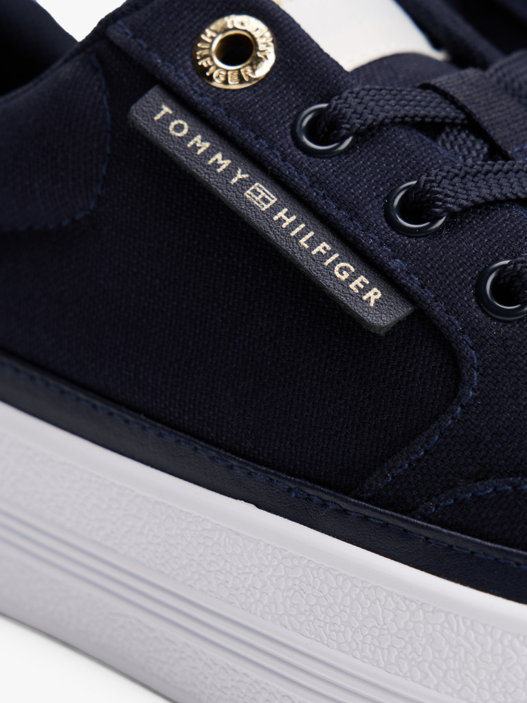 Blue Contrast Trim Trainers  Women