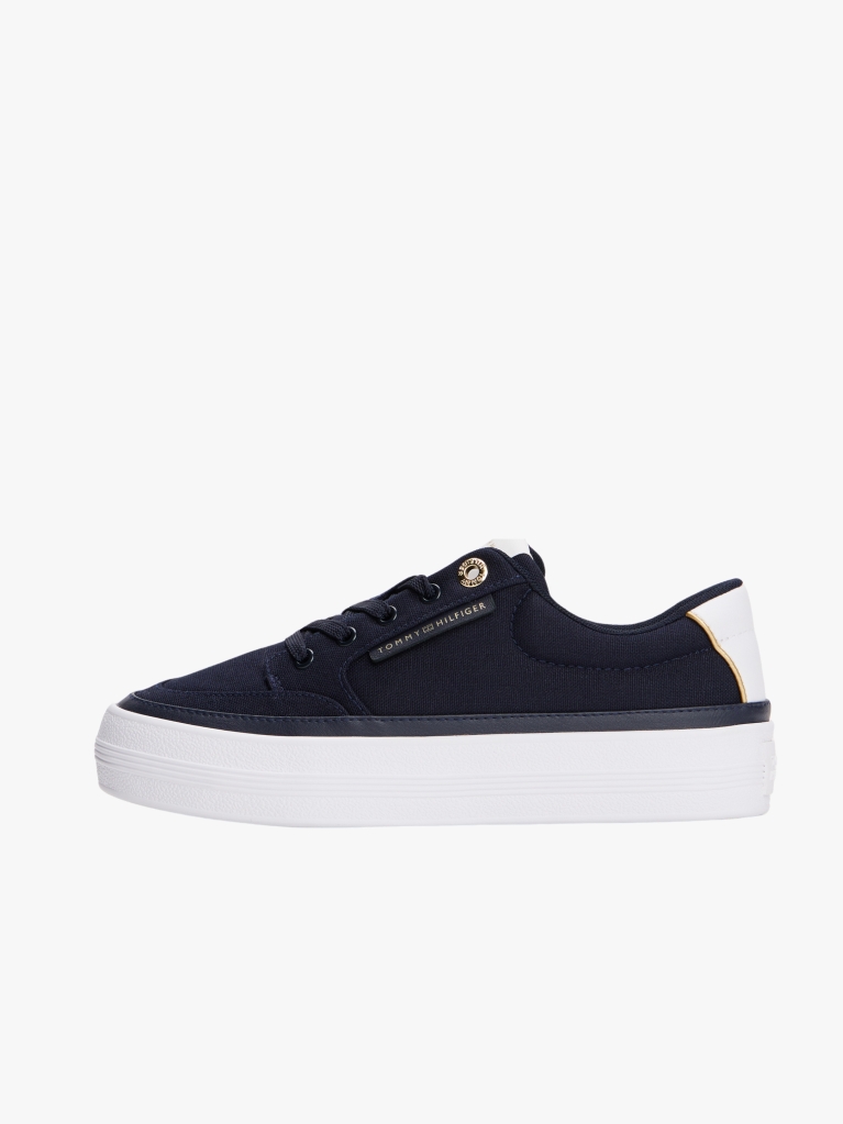 Blue Contrast Trim Trainers  Women